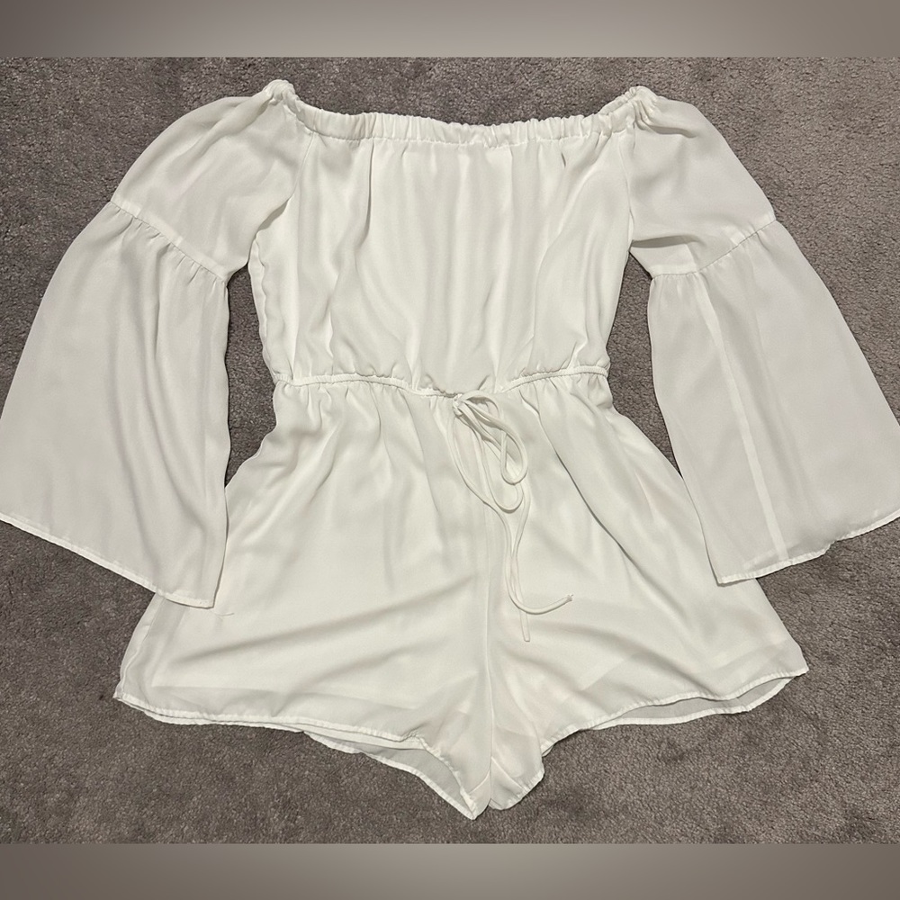 Off-the-shoulder Romper